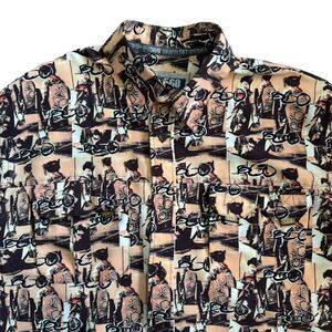 Fat Joe Men's Button Up FJ 560 Hip Hop Shirt